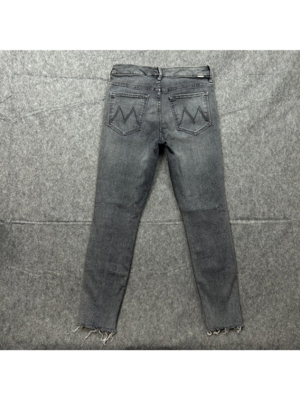 Mother High Waisted Looker Ankle Fray Skinny Jeans Women's Size 30 Huntress Wash - Picture 3 of 14